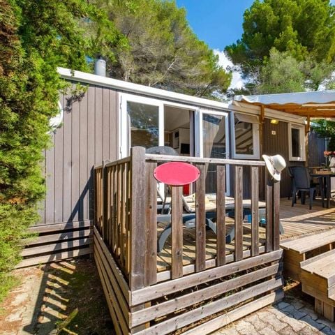 Stacaravan 6 personen - Comfort | 3 Slaapkamers | 6 Pers | Verhoogd terras | Airconditioning | TV