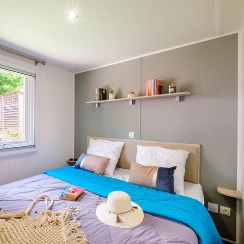 Stacaravan 6 personen - Comfort XL | 2 slaapkamers | 4/6 pers. | Verhoogd terras | Airconditioning | TV
