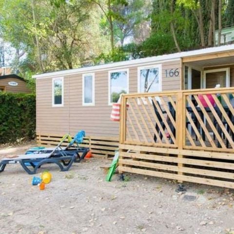 Mobile home 6 persons - | Comfort | 3 Bedrooms | 6 Pers | Single terrace | Air conditioning | TV