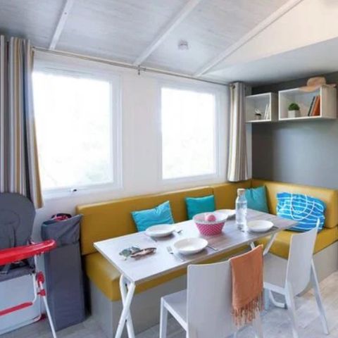 Stacaravan 6 personen - Comfort | 3 Slaapkamers | 6 Pers | Enig terras | Airconditioning | TV