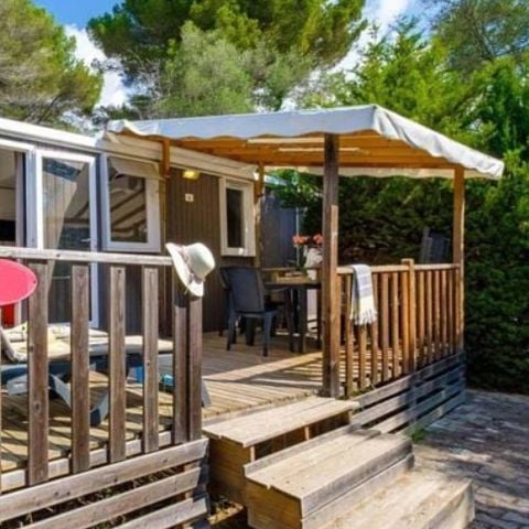 Stacaravan 6 personen - Mobile-home | Comfort XL | 3 slaapkamers | 6 pers. | Verhoogd terras | Airconditioning | TV