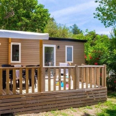 Stacaravan 6 personen - Mobile-home | Comfort XL | 3 slaapkamers | 6 pers. | Verhoogd terras | Airconditioning | TV