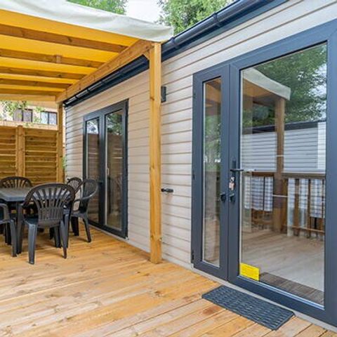 MOBILHOME 6 personas - Confort | 3 Dormitorios | 6 Pers | Terraza elevada | Aire acondicionado