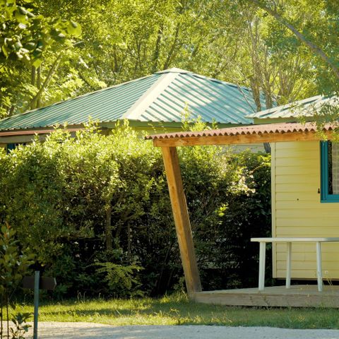 BUNGALOW 4 personas - Bungalow ECO "DOLIUM"-2 habitaciones - 4 personas Max (incluido bebé) 1/4 pers.