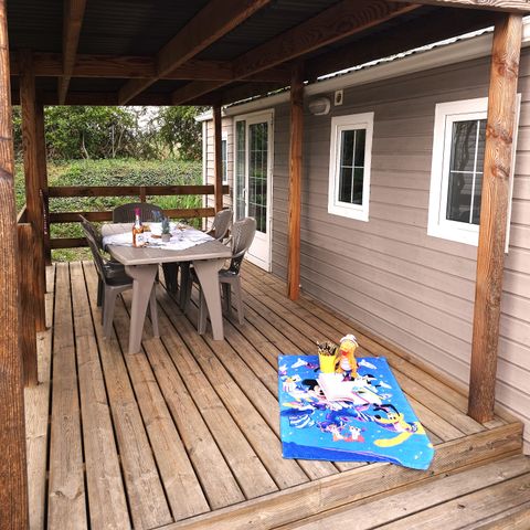 Stacaravan 5 personen - Stacaravan "VOLTINIA" -Geklimatiseerd/TV-2 slaapkamers- max. 5 personen (inclusief baby) 4/5 pers