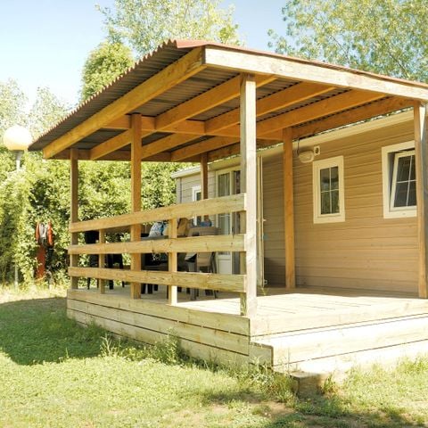 BUNGALOW 5 personnes - Mobil home "VOLTINIA" -Climatisé/TV-2 chambres- 5 personnes max (Bébé compris) 4/5 pers