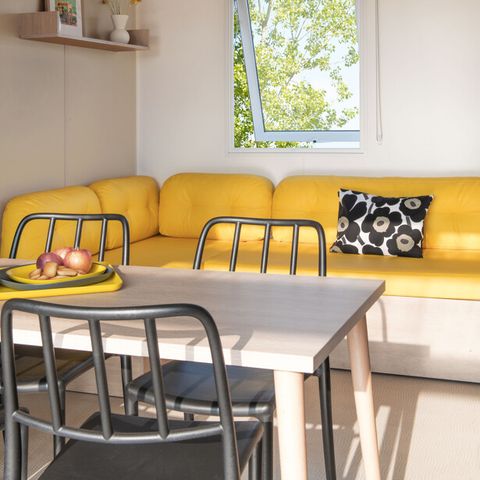 Stacaravan 11 personen - Stacaravan PREMIUM "TRIBU" -Geklimatiseerd/TV -5 Slaapkamers max 11 personen (baby inbegrepen) 1/11 pers