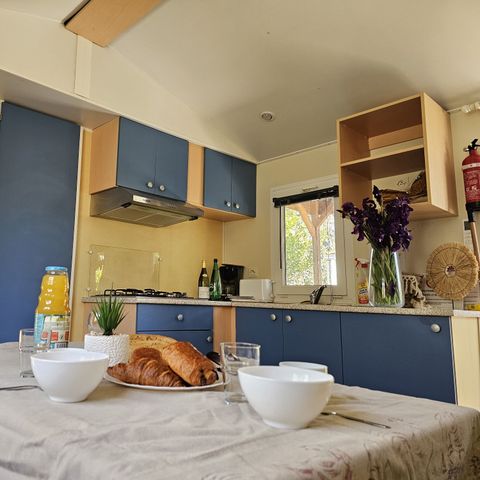 BUNGALOW 4 personnes - Mobil home "SUNSHINE 4" Climatisé/TV -2 chambres- max 4 personnes (bébé compris) 4 pers