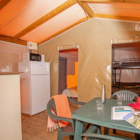 CANVAS AND WOOD TENT 5 people - Lodge without sanitary facilities