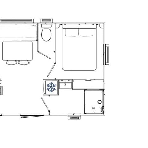 Mobile home 4 persons - Marquise Duo -Earth side