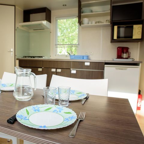 Mobilheim 4 Personen - MARQUISE TRIO - Coté TERRE (Landseite)