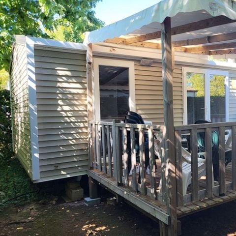 Mobile home 4 persons - Premium - 2 bedrooms - Semi-covered terrace - Air conditioning - Beach side