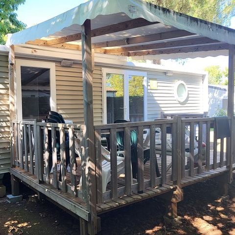 Mobile home 4 persons - Confort 26m² - 2 bedrooms - Semi-covered terrace - Landward side