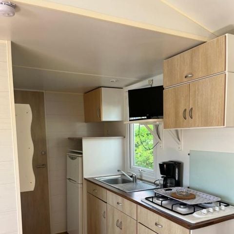 Mobilheim 6 Personen - Mobilheim Standard 3 Zimmer + Terrasse (Landseite)