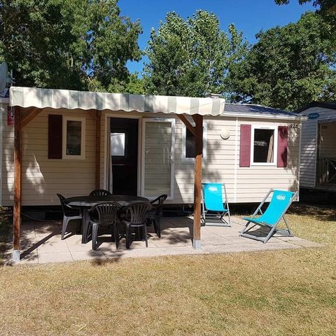 BUNGALOW 6 personnes - Mobile-Home Standard 3 chambres + terrasse (coté terre)