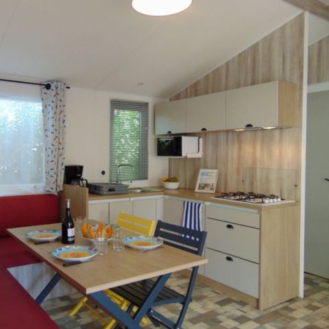 Mobilhome 6 personnes - Le bleu lagon trio Contemporain