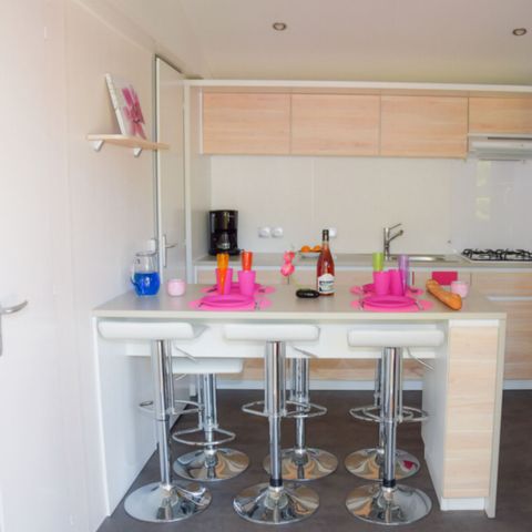 Mobilhome 6 personnes - Le bleu lagon trio Contemporain
