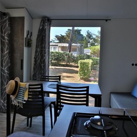 Mobilheim 6 personen - Le Cap Océan Trio Confort 4 Zimmer 6 Personen Klimatisiert + TV