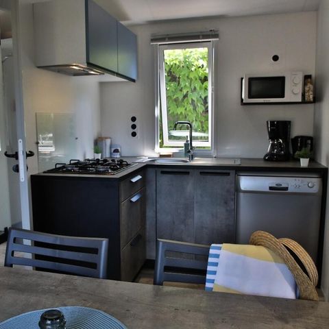 Mobilhome 6 personas - Le Cap Océan Trio Confort 4 Habitaciones 6 Personas Aire Acondicionado + TV