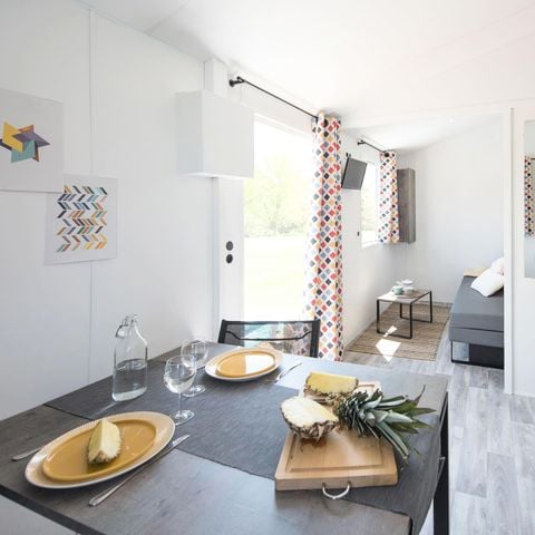 Stacaravan 4 personen - Bleu Lagon Confort 2 kamers 2/4 personen Airconditioning + TV