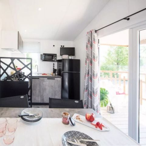 Mobilheim 5 Personen - Mobil Home Premium 3 Zimmer 5 Personen Klimatisiert + TV