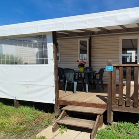 Mobilheim 6 Personen - Mobil Home Aqua 3 Zi 6 Pers Terrasse Halboffen TV