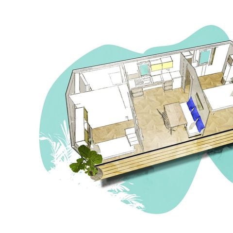 Mobilheim 4 Personen - KOMFORT PMR