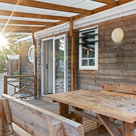 Mobile home 6 persons - Mobile-home | Comfort XL | 3 Bedrooms | 6 Pers. | Raised terrace | Air conditioning