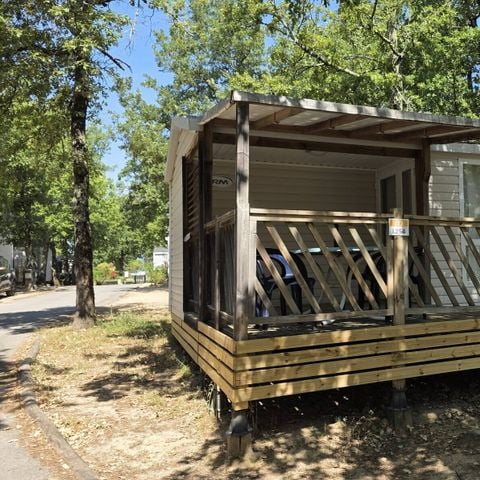 Mobilheim 4 personen - Comfort | 2 Schlafz. | 4 Pers. | Einfache Terrasse | Klimaanlage