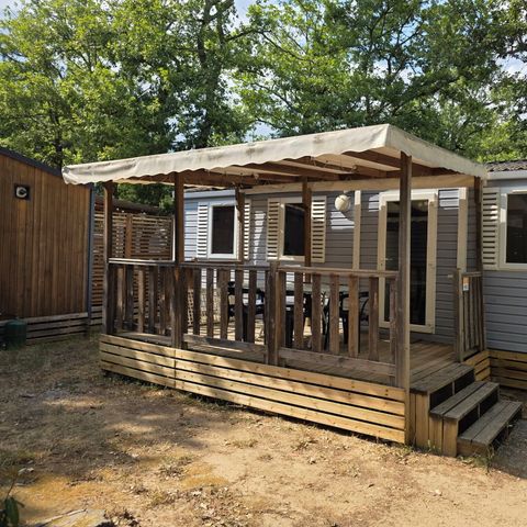 Mobile home 6 persons - Mobile-home | Comfort | 3 Bedrooms | 6 Pers. | Raised terrace | Air conditioning
