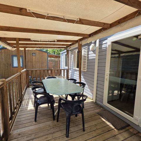 Mobile home 6 persons - Mobile-home | Comfort | 3 Bedrooms | 6 Pers. | Raised terrace | Air conditioning