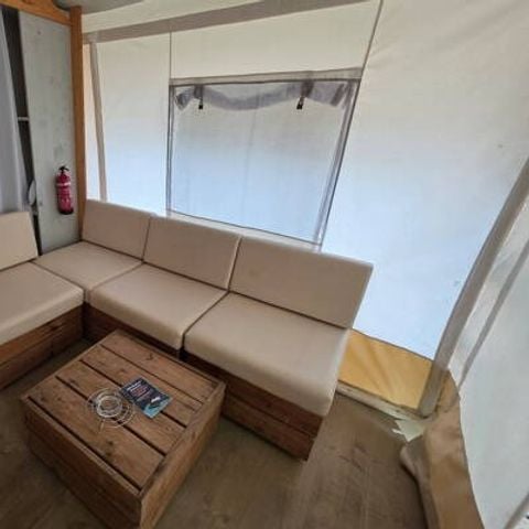 CANVAS AND WOOD TENT 6 people - Safari Tent | 3 Bedrooms | 6 Pers. | 1 Bathroom