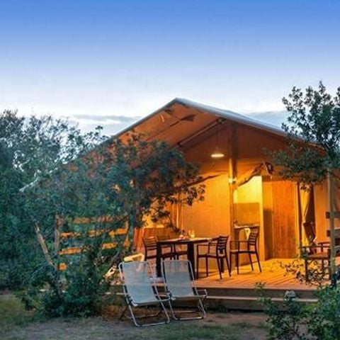 CANVAS AND WOOD TENT 6 people - Safari | 3 Bedrooms | 6 Pers | 1 Bathroom