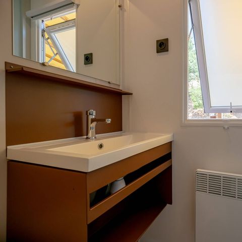Mobile home 6 persons - Mobile-home | Comfort | 3 Bedrooms | 6 Pers. | Raised terrace | 2 bathrooms | Air-con.