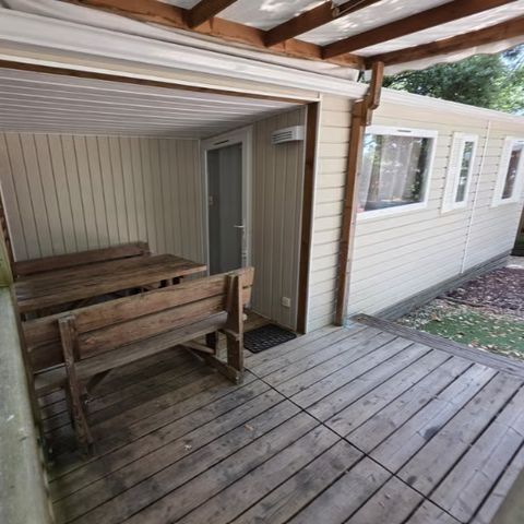 Mobile home 6 persons - Mobile-home | Comfort | 3 Bedrooms | 6 Pers. | Terrace Lounge | Clim.