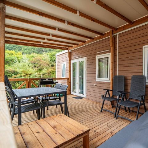 Mobile home 6 persons - Mobil-home | Premium | 3 Bedrooms | 6 Pers. | Terrace Lounge | Air-con.