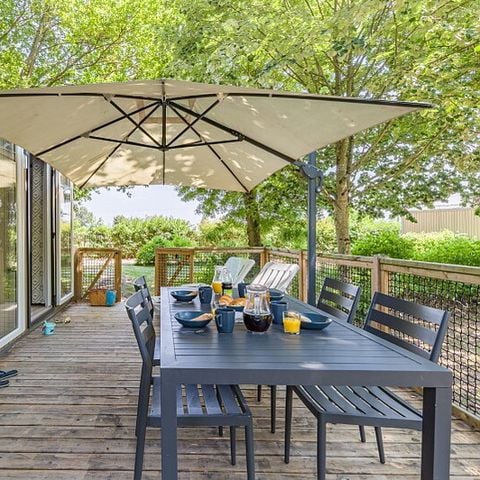 Mobilhome 5 personnes - Mobil-home | Comfort XL | 2 Ch. | 4/5 Pers. | Terrasse surélevée non couverte