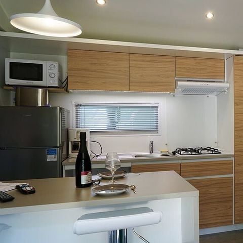 Stacaravan 5 personen - Mobile-home | Comfort XL | 2 slaapkamers | 4/5 pers. | Niet overdekt verhoogd terras