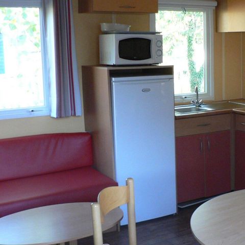 Mobilheim 6 personen - Titania 4/6 pers 2 Zimmer mit überdachter Terrasse