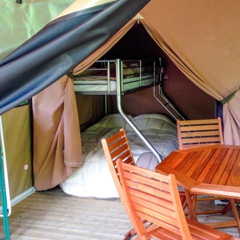 Bungalowzelt 5 Personen - VICTORIA (OHNE SANITÄRE EINRICHTUNGEN)