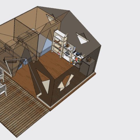 BUNGALOW DE LONA 5 personas - CANADÁ (SIN INSTALACIONES SANITARIAS)