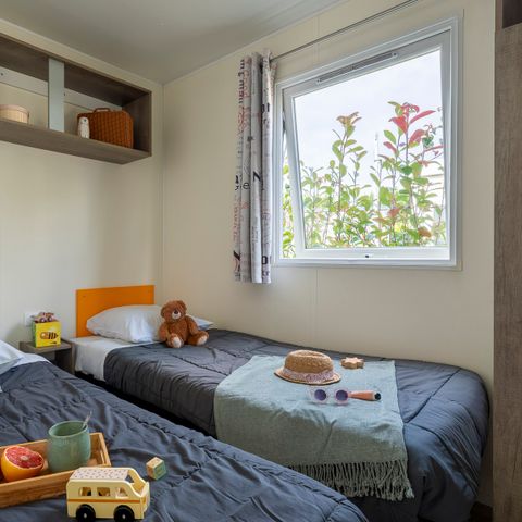 Mobilheim 5 Personen - Komfort (inkl. tv) 25m²