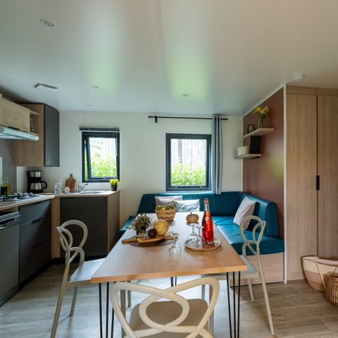 CASA MOBILE 6 persone - Casa mobile PRESTA+ 40m² Bambini - 3 camere da letto 2 bagni TV + aria condizionata