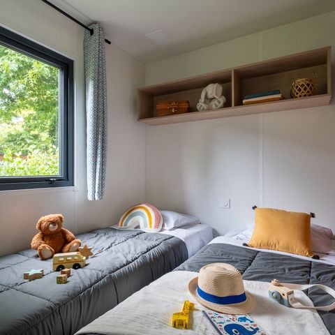 Mobilhome 6 personnes - PRESTA+ 40m² Kids - 3 chambres - 2 salles de bain - TV - Clim