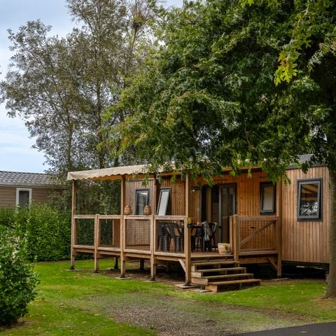 Stacaravan 6 personen - PRESTA+ 40m² Kinderen - 3 kamers 2 badkamers TV + airconditioning