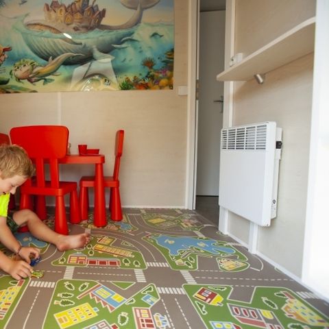 MOBILHOME 6 personas - PRESTA+ 40m² Niños - 3 dormitorios 2 baños TV + aire acondicionado