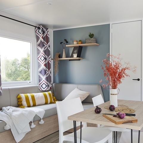 MOBILHOME 8 personas - PRESTA + 40m² - 4 habitaciones 2 baños TV + aire acondicionado