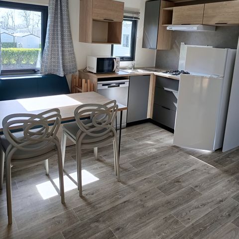 MOBILHOME 12 personas - PRESTA+ 60m² Tribu 6 habitaciones 2 baños TV + aire acondicionado