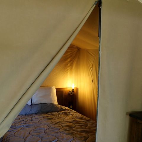 Tente en toile et en bois 5 personnes - LODGE SAFARI Sans sanitaires