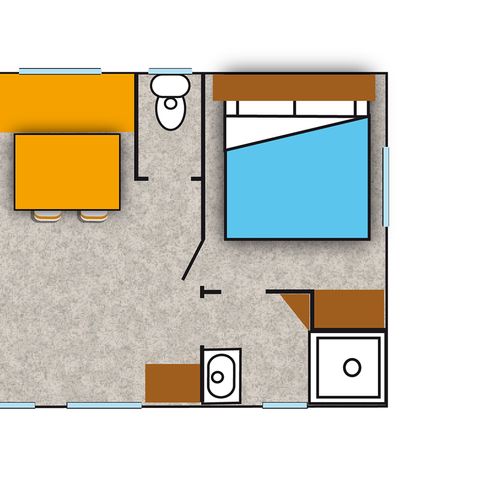Mobile home 5 persons - COSY RIVIERA